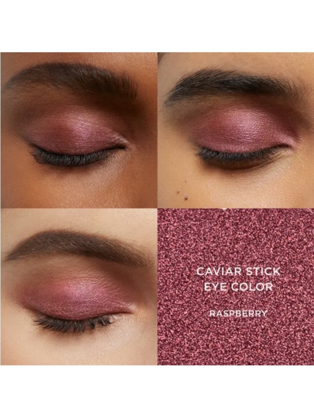 Laura Mercier Crease & Smudge Proof 24HR Shadow Liner Caviar Stick - Raspberry - Picture 1 of 7